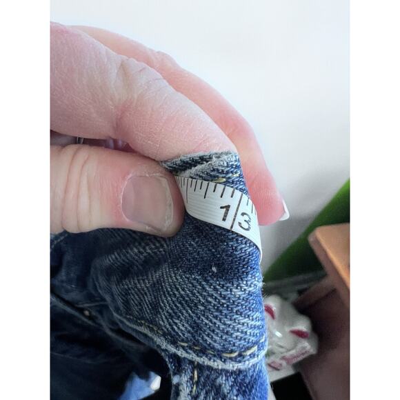 Early 90s TOMMY HILFIGER Jeans 26x29.5 Slim Big Patch Logo 1990s Denim Vintage - Picture 8 of 15